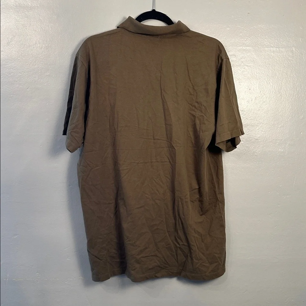 The North Face Green Mens Short sleeve Polo style Shirt Size Large